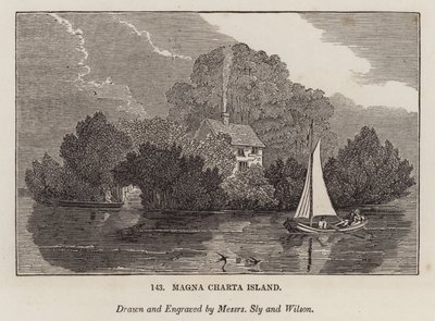 Ilha da Magna Charta (gravura) de English School