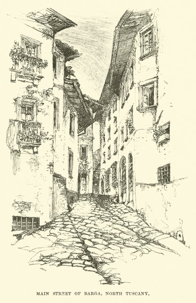 Rua principal, de, barga, norte, tuscany de English School