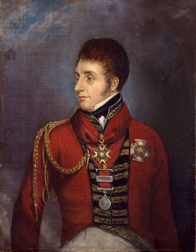 Major-General O Honorável Sir William Ponsonby, c.1815 de English School