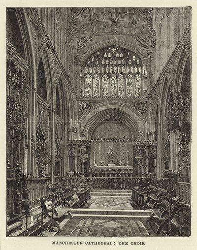 Catedral de Manchester, o coro de English School