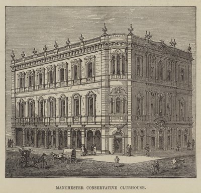 Manchester Conservative Clubhouse (gravura) de English School