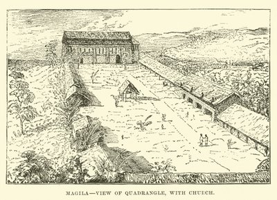 Mangila, vista do Quadrilátero, com Igreja de English School