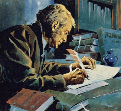 Muitos anos depois, Darwin escreveu seu livro The Origin of Species de English School