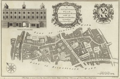 Mapa de Lime Street Ward, Londres de English School