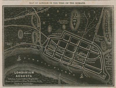 Mapa de Londres no tempo dos romanos de English School