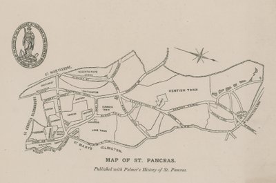 Mapa de St Pancras de English School