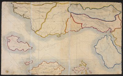 Mapa de Verdopolis, ou Cidade de Vidro; uma terra imaginária, ilustração de 