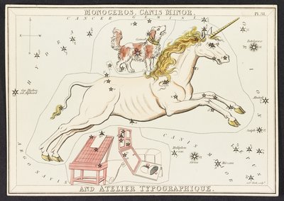 Mapas C.44.A.42 Monoceros. Canis Minor. E Atelier Typographique, do 