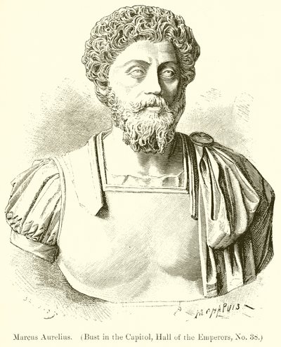 Marco Aurélio (Busto na Capital, Salão dos Imperadores, nº 38) de English School