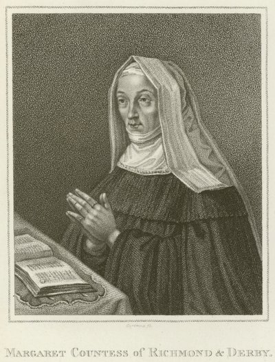 Margaret, Condessa de Richmond e Derby (gravura) de English School