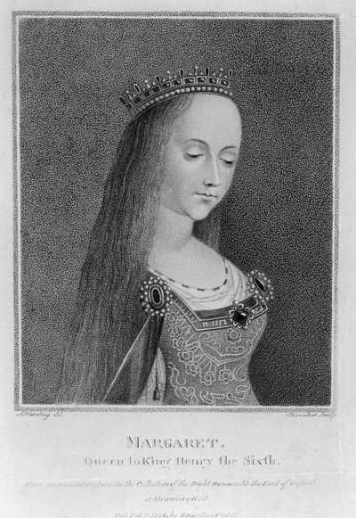 Margarida de Anjou, depois de uma antiga imagem na coleção da direita honorável o conde de Oxford, 1792 de English School
