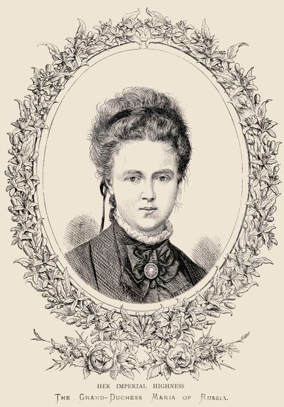 Maria Alexandrovna (1853-1920) Sua Alteza Imperial A Grã-Duquesa da Rússia de English School