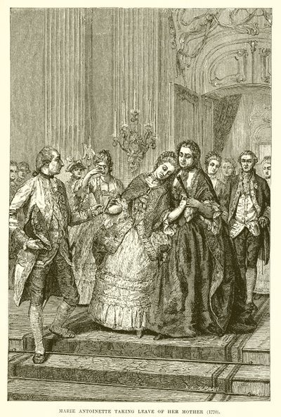 Marie Antoinette despedindo-se da mãe de English School