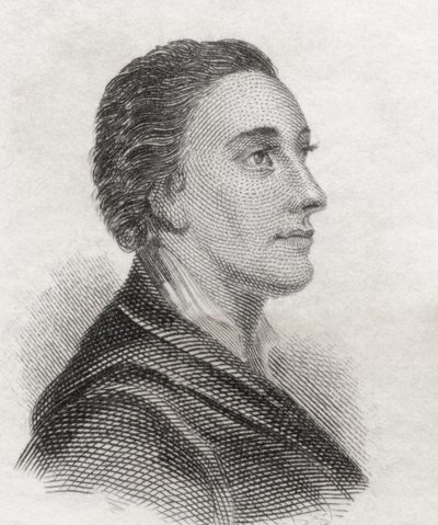 Mark Akenside, do &39;Crabb&39;s Historical Dictionary&39;, publicado em 1825 (lito) de English School