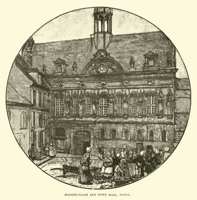 Mercado e prefeitura, Noyon de English School
