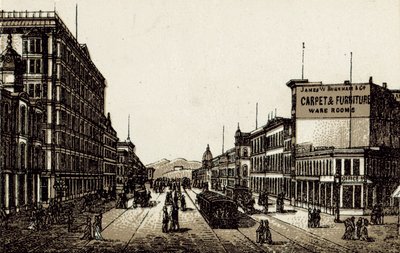 Rua Market (litho) de English School