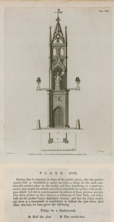 Cruz de mercado, Smithfield de English School