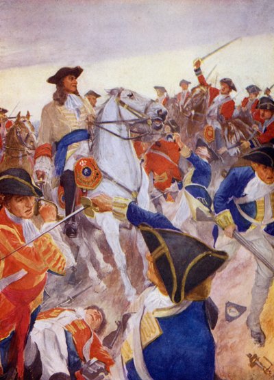 Marlborough em perigo (litografia a cores) de English School