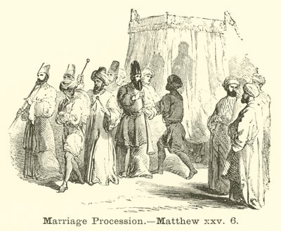 Procissão de casamento, Mateus, xxv, 6 de English School