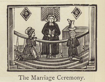 Cerimônia de casamento (gravura) de English School