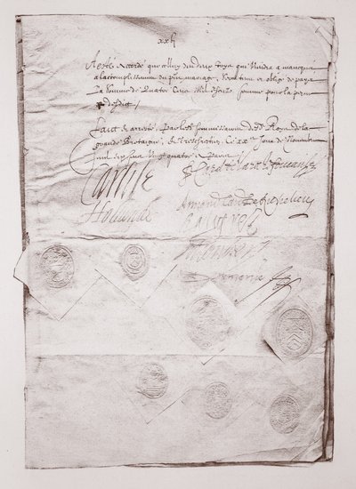 Contrato de casamento de Charles I de English School