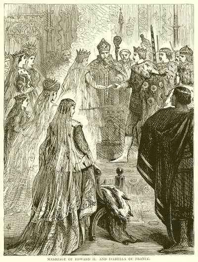 Casamento de Eduardo II e Isabella da França de English School