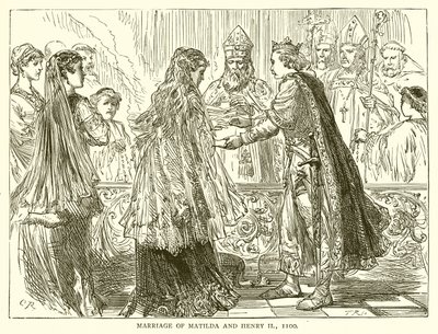 Casamento de Matilda e Henrique II, 1100 de English School