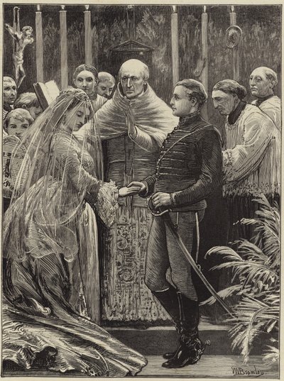 Casamento de Miss Fox e Prince Liechtenstein na Pro-Cathedral de English School