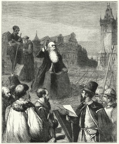 Martírio do Barão Wenzel de Budownictwo, Praga, 1621 de English School