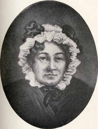 Mary Ann Lamb (1764-1867) ilustração de &39;Pequenas jornadas para as casas de mulheres famosas&39;, publicado de 1897 (lito) de English School