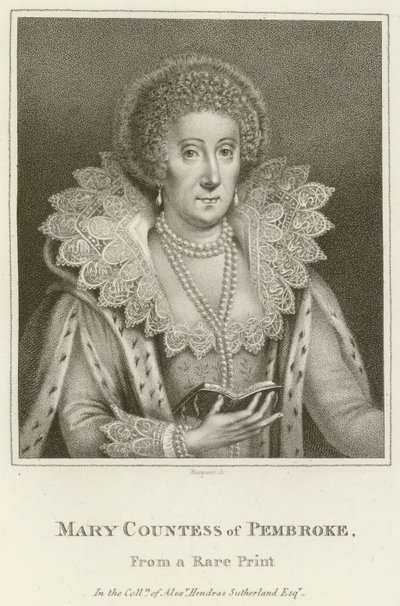Maria, Condessa de Pembroke (gravura) de English School