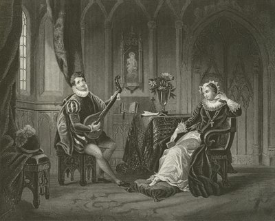 Mary Queen of Scots e sua secretária Chatelar de English School