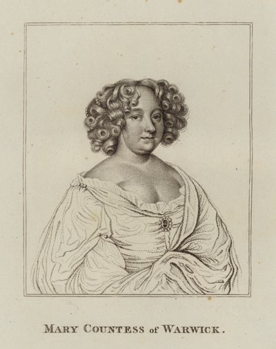 Mary Rich, Condessa de Warwick (gravura) de English School