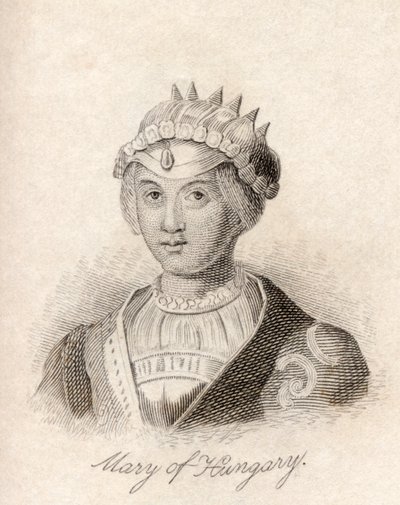 Maria de Habsburgo, do "Dicionário Histórico de Crabb", 1825 de English School