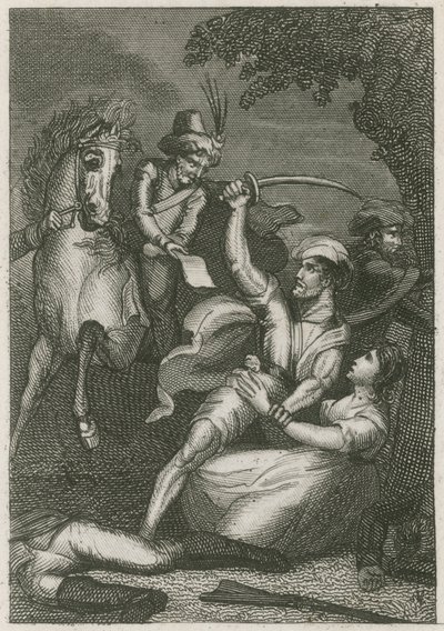 Massacre da guarnição britânica em Kandy, Ceilão, 1803 de English School