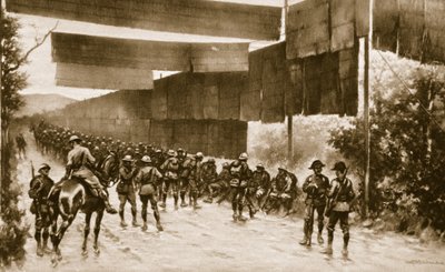 Telas de esteira para estrada exposta: um dispositivo empregado pelos italianos avançando sobre Gorizia, 1914-19 de English School