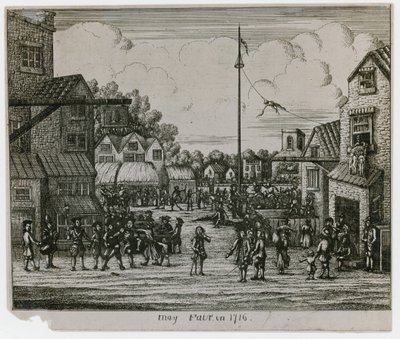 Feira de Maio em 1716 de English School