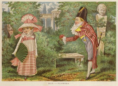Maio: flores (cor litho) de English School
