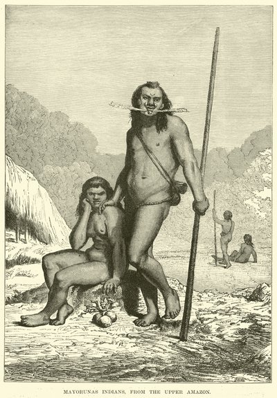 Índios Mayorunas, do alto Amazonas de English School