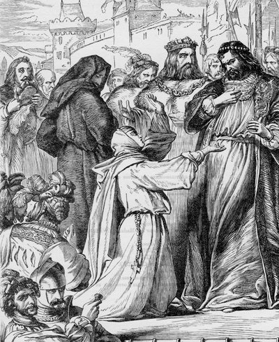 Measure for Measure - Illustration in "Works complete by William Shakespeare" 1866 - As ilustrações e a forma geral desta edição são emprestadas do Shakespeare ilustrado de Cassell, publicado em Londres. de English School