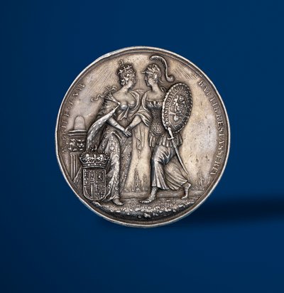 Medalha comemorativa da coroação de William e Mary, 1689 (prata) (reverso de 419.670) de English School