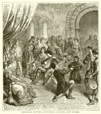 Passatempo Medieval - Minstrels, Jugglers e Dwarf de English School