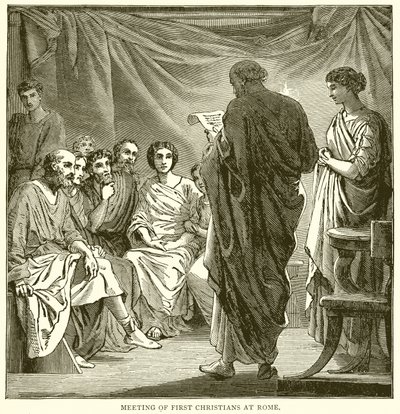 Encontro dos primeiros cristãos em Roma de English School