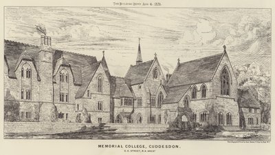 Memorial College, Cuddesdon (gravura) de English School