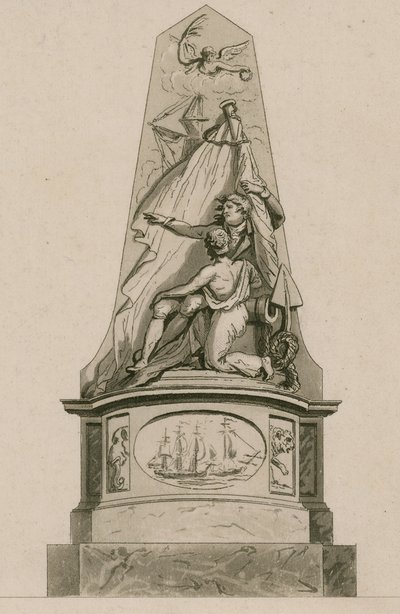 Memorial ao Capitão Edward Cooke, Abadia de Westminster, Londres de English School