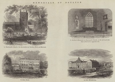 Memoriais de Boulton (gravura) de English School