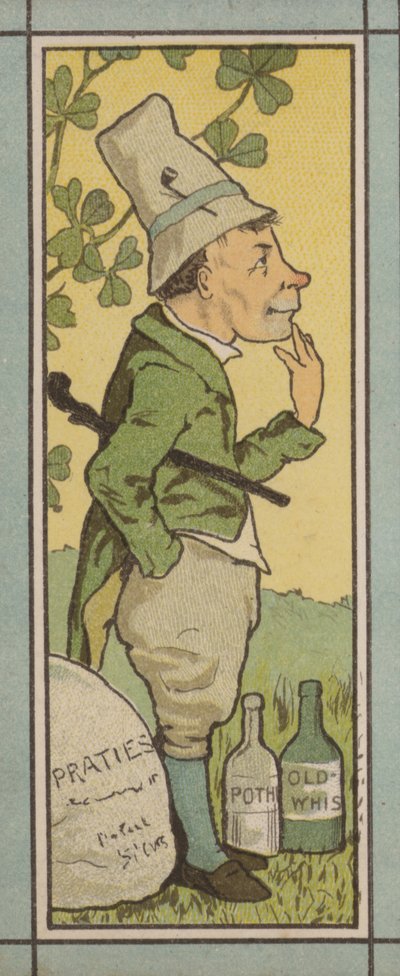 Ilustração do menu: Irlanda (cor litho) de English School