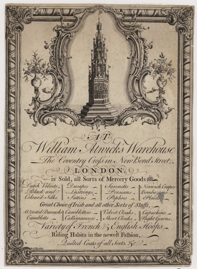 Mercer, William Atwick, cartão comercial de English School
