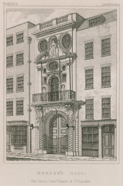 Mercers Hall, Cheapside, Londres de English School