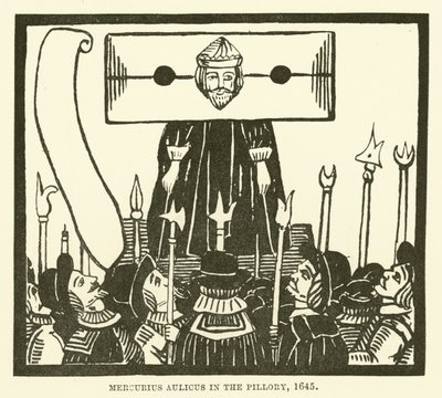 O mercúrio é um cortesão no pelourinho, 1645 de English School